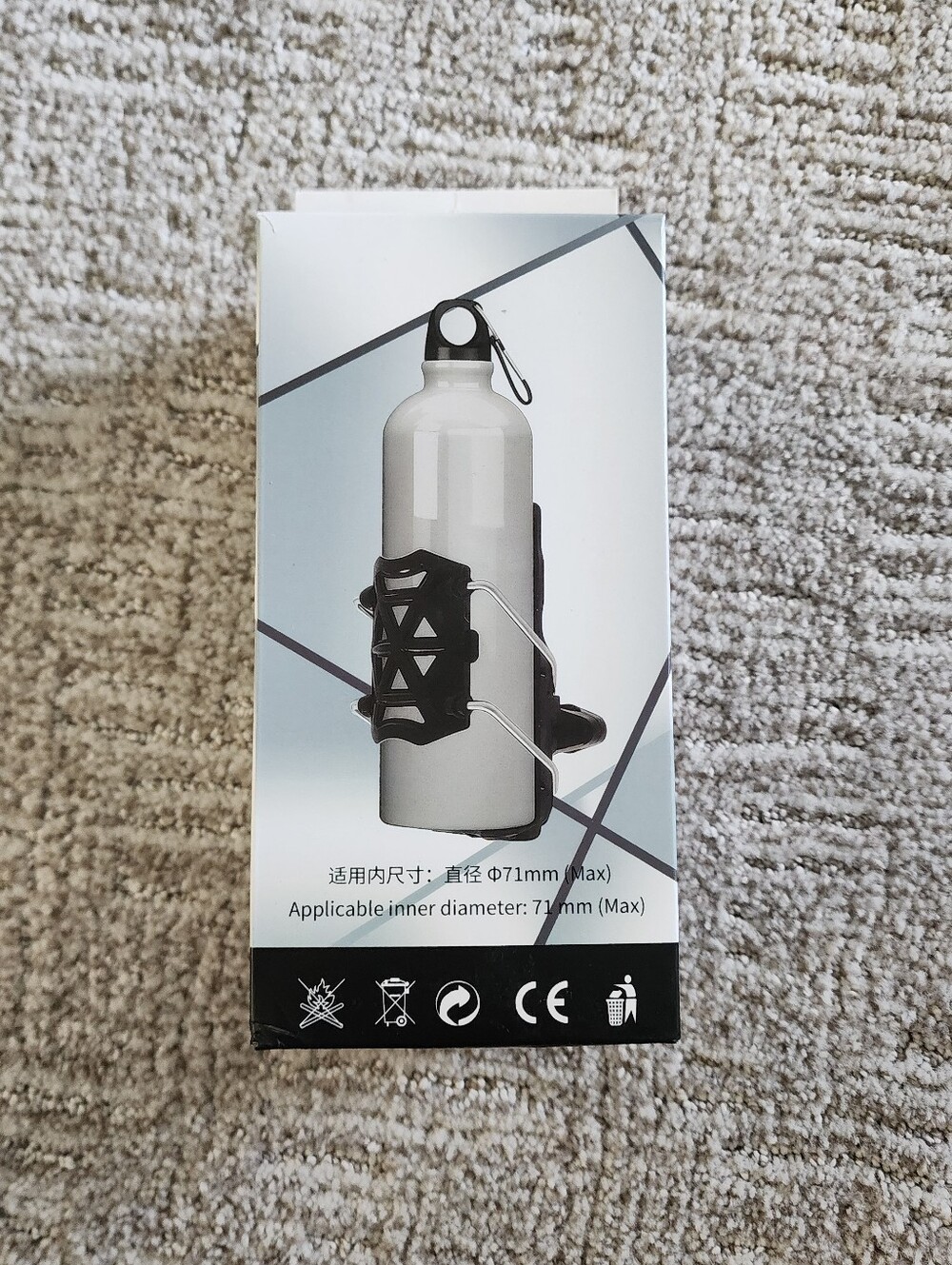 Adaptive Water Bottle Holder For Bike And Motorcycles New - Picture 2 of 3